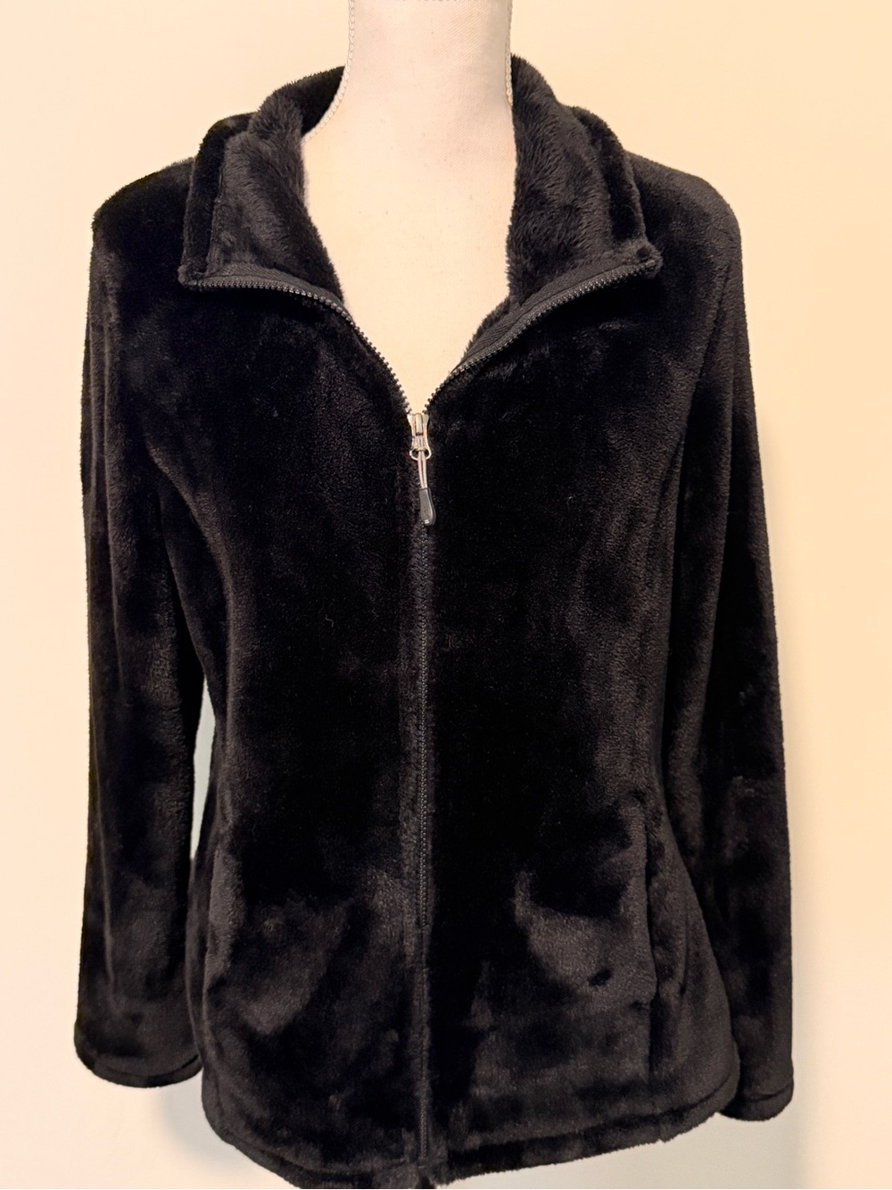 32 Degree Heat Black Full Zip Fleece Jacket Size M